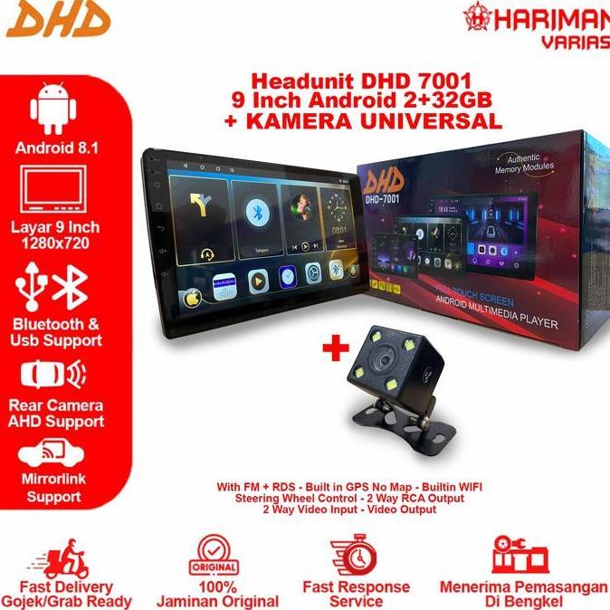 TERMURAH - PAKET BUNDLING KAMERA UNIVERSAL + TV ANDROID DHD 7001 9 INCH