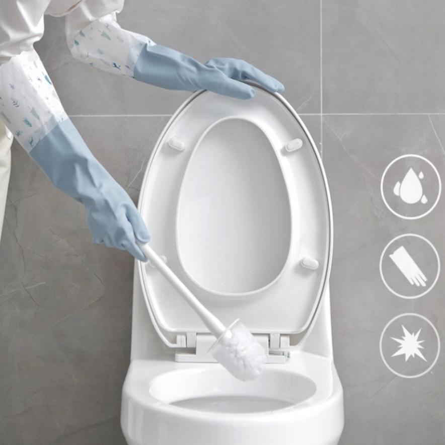 Promo Sarung Tangan Karet Latex Cuci Piring Pekerjaan Dapur Rumah Tangga Anti Air Anti Kotor - Racun