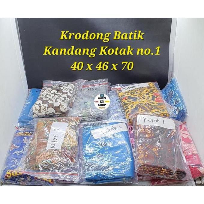 BATIK KAIN KRODONG SANGKAR KOTAK NO.1 KRODONG BATIK KANDANG KOTAK
