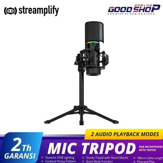 Streamplify Mic Tripod RGB - Tripod
