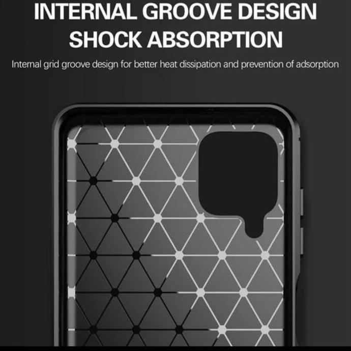 Samsung M12 silicon softcase jelly karbon case murah