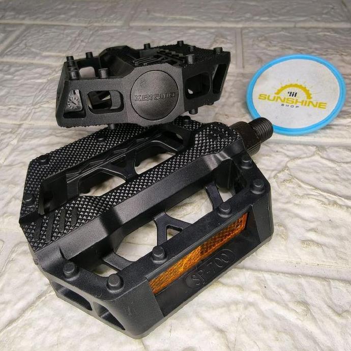 Pedal Drat As Kecil 1/2 SP-700 Black Sepeda BMX 18 Dan 20 Crank Gir Tengah BB USA As Terusan Langsun