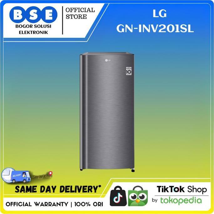 Promo Kulkas 1 Pintu Inverter Lg Gn-Inv201Sl 169 Liter Lg Kulkas 1 Pintu