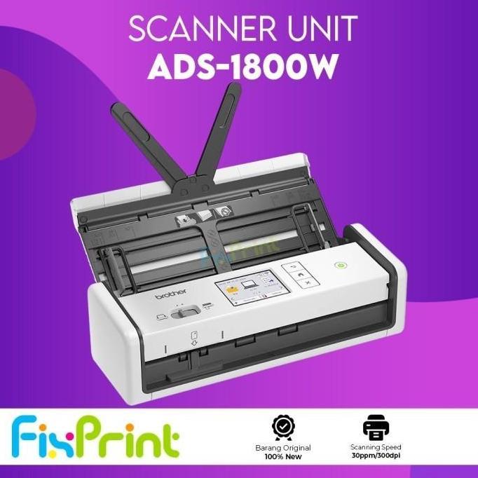 Scanner Brother ADS-1800W Scanner Dokumen ADS 1800 Mesin Portable Scanner Document Brother ADS1800 W