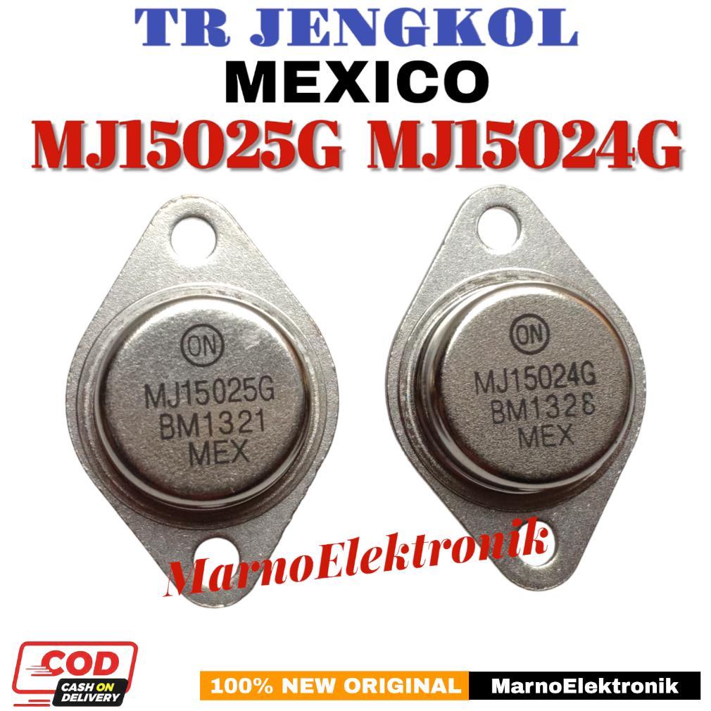 TRANSISTOR TR JENGKOL MEXICO MJ15025G MJ15024G 1 SET MJ15024 MJ15025 MEKSIKO ORIGINAL