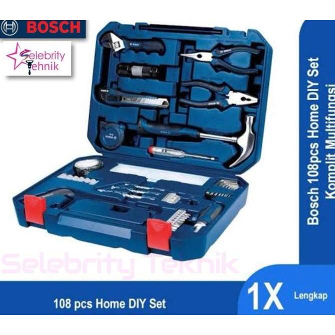 Promo Tool Kit Multi Function 108 Pcs Bosch / ToolKit Set Bosch / Tool Set Diskon