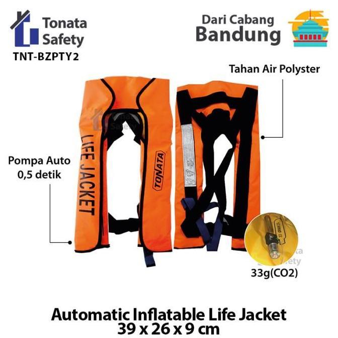 Diskon Automatic Inflatable Life Jacket / Jaket Pelampung Tiup Otomatis / Jaket Snorkling