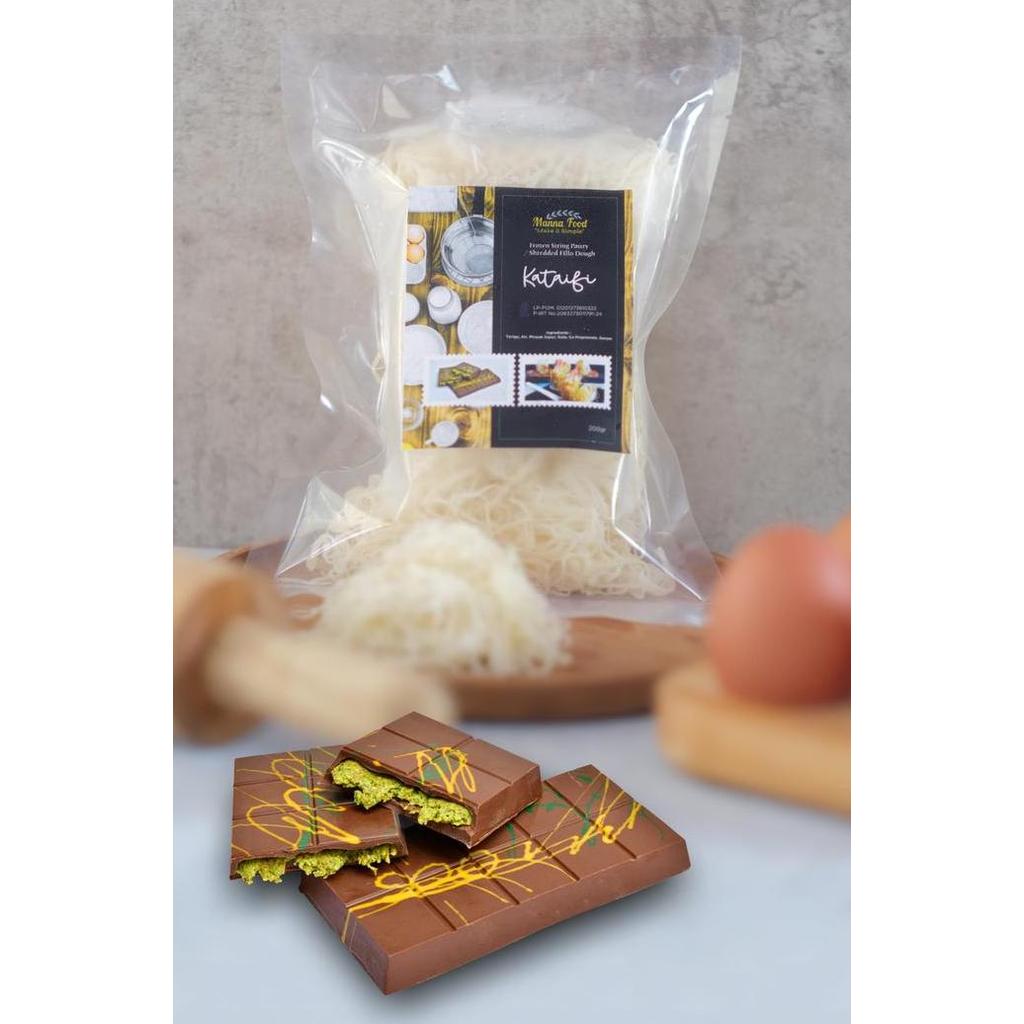 Manna Food  Homemade Kataifi (kadayif)  knafe pastry