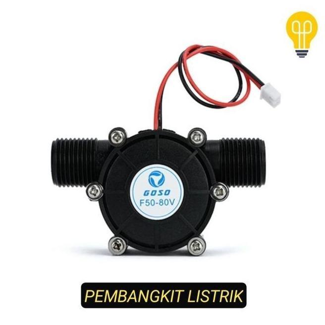 Xewekmulia Turbin Mini Pembangkit Listrik Tenaga Air 12V 10 Watt Dinamo Generator Listrik Untuk Pipa