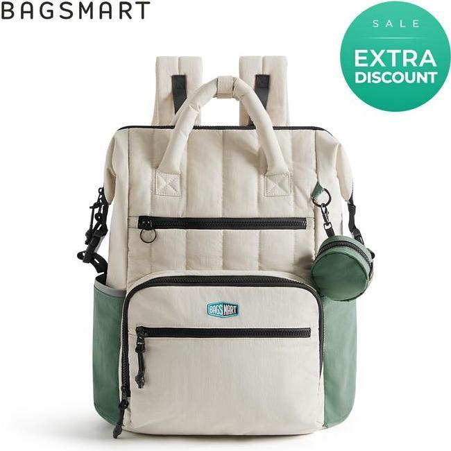 Bagsmart Paz Tas Ransel Bayi 25L Tas Travel Ringkas Untuk Ibu Ayah Kapasitas Besar Anti Air Dengan T