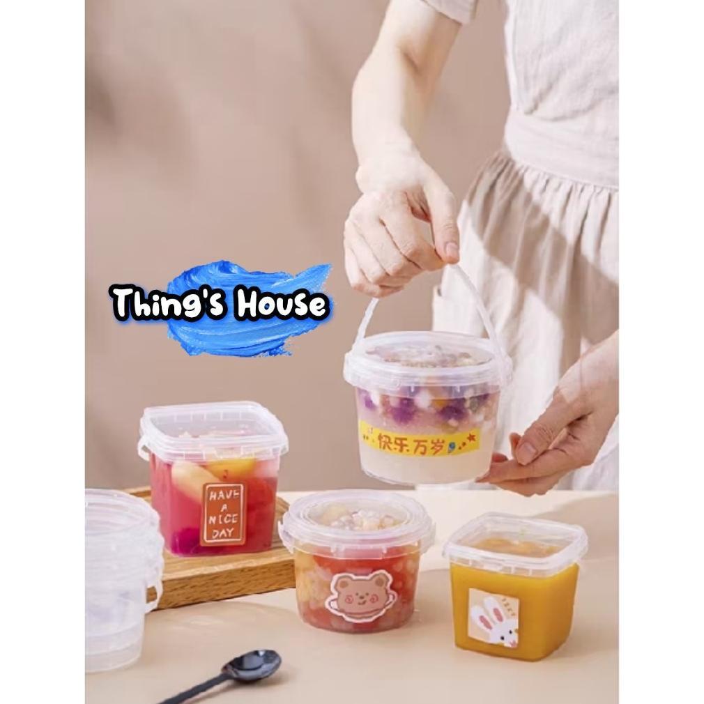 10pcs - 300ML dessert box cup toples jar ember dessert minuman