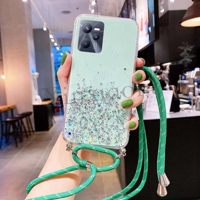 Case Tali Nagita Realme C35 Soft Case With Tali Lanyard