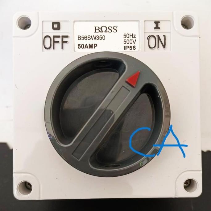 Promo BOSS SWITCHES IP56 B56SW 350 Saklar 3 Pole 50A 500V Diskon