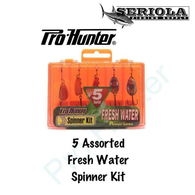 PRO HUNTER 5 ASSORTED FRESH WATER SPINNER KIT SPINNER BAIT