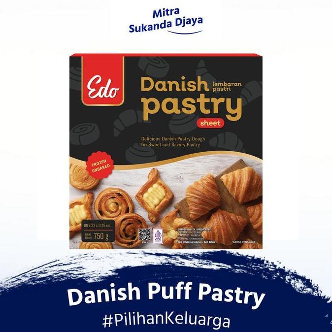 Edo Danish Pastry Sheet (Kulit Pastry)