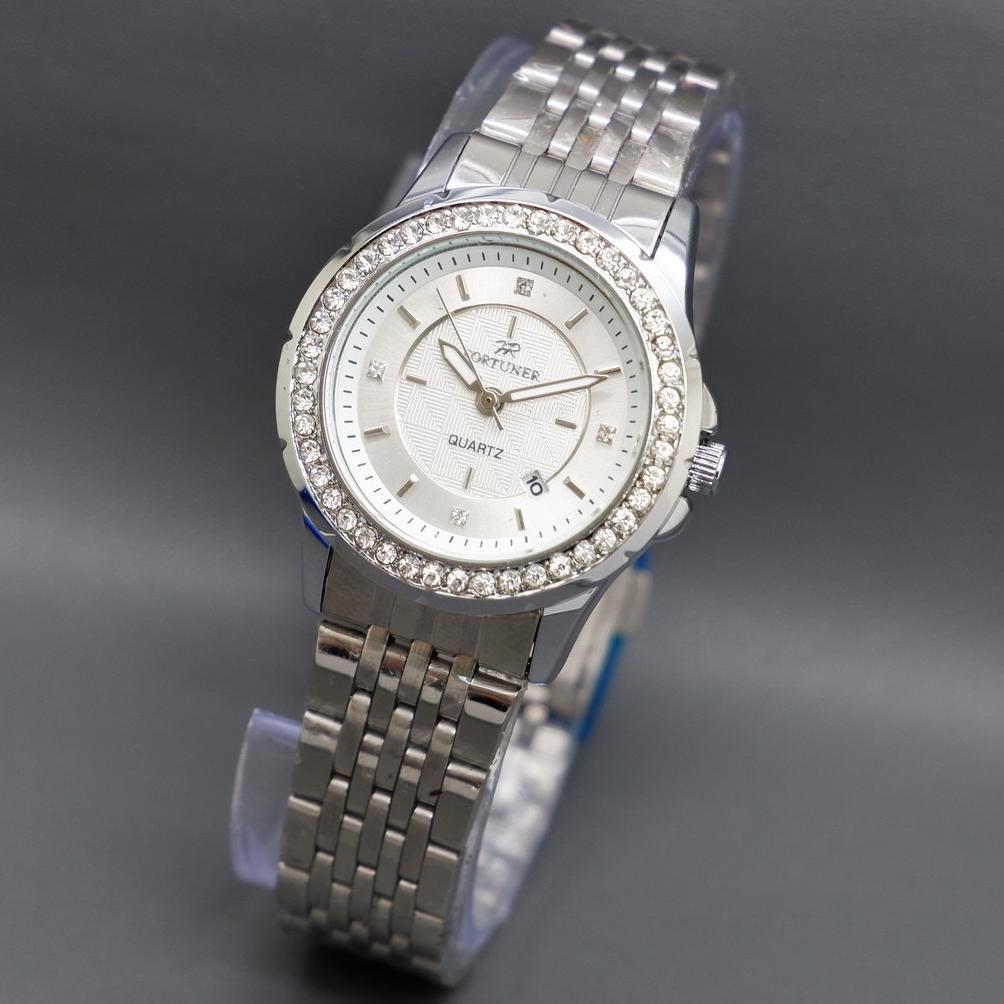 Jam Tangan Wanita Fortuner Rantai Diamond Analog Jam Tangan