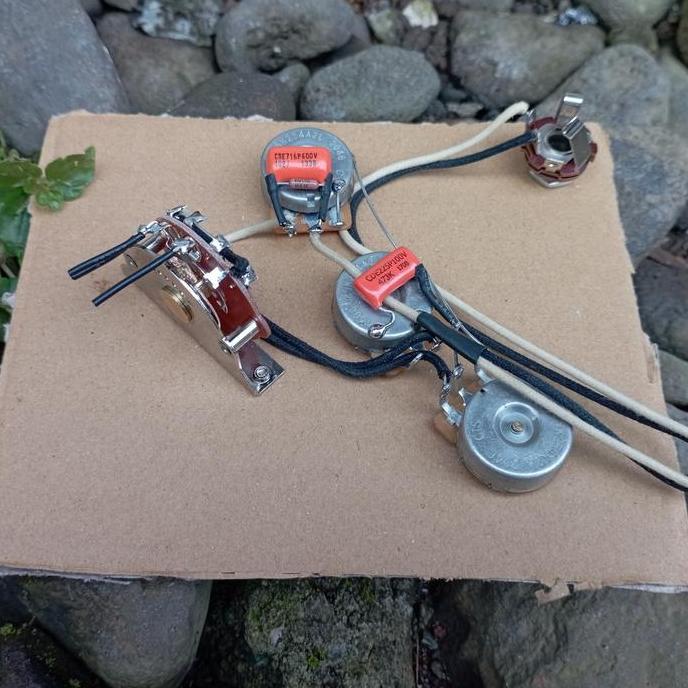 Prewiring Gitar Stratocaster Fender Squier Wiring Harness Treble Bleed