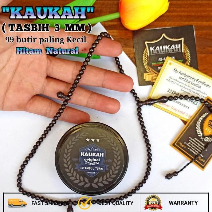 Tasbih 3 MM (Paling Kecil) | Tasbih kaukah asli 33 butir koka kokka