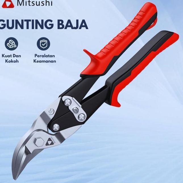 Mitsushi Gunting Baja Ringan Serbaguna 10 Inch Panjang 250Mmgunting Holo Gunting Baja Ringan Logam