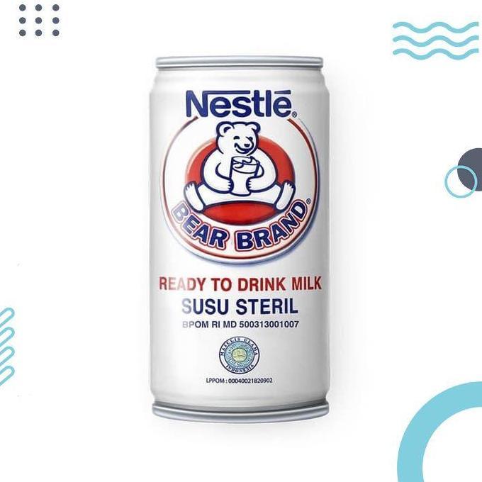 Bear Brand Susu Steril 189Ml - Susu Beruang - Bear Brand 1 Dus Isi 30