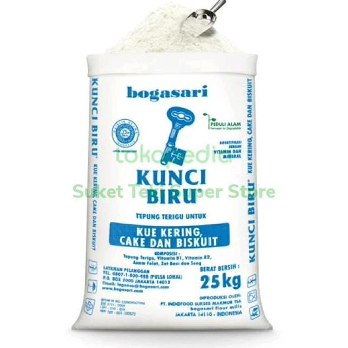 Grosir Tepung Terigu Kunci Biru 25Kg Gojek