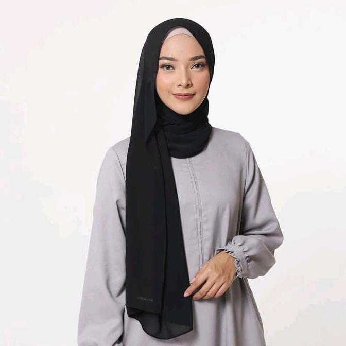 SILVIA ANINDITA ELZATTA HIJAB PASHMINA CERUTY POLOS BEST SELLER