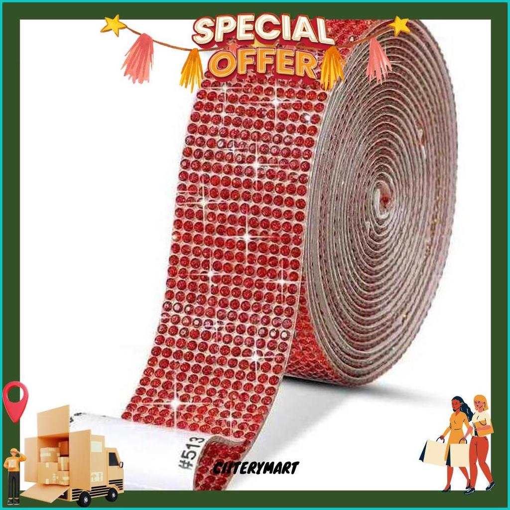 Diamond Tikar Permata Swarovski Jahit Panjang 1 Yard/ 1 Roll Diamond Strip Original Produk
