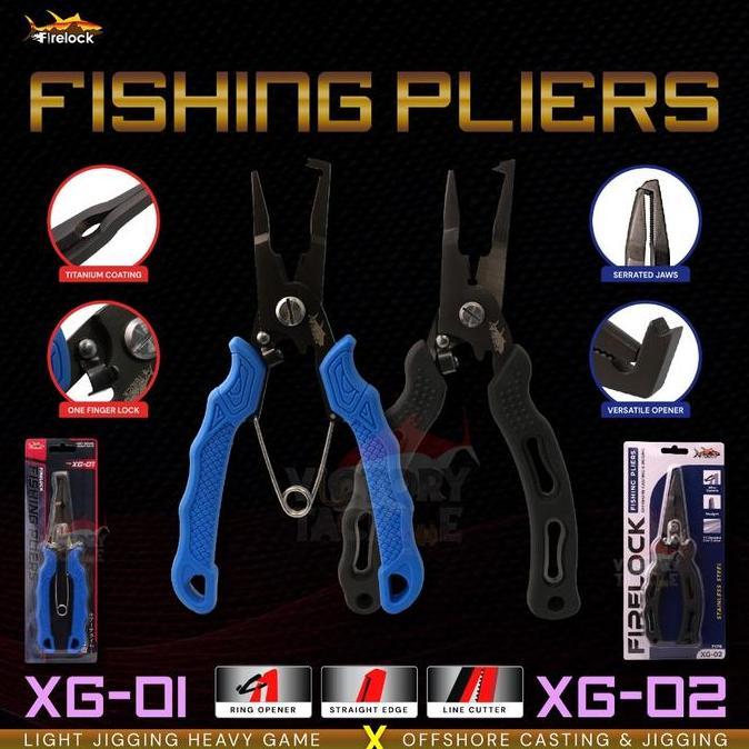 TANG PANCING FIRELOCK FISHING PLIERS HEAVY GAME OFFSHORE CASTING & JIGGING XG-01 XG-02