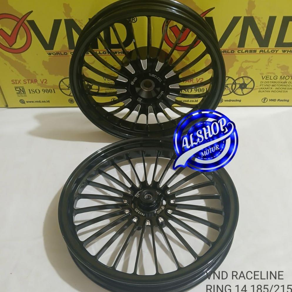 Velg vnd raceline ring 14 185/215 honda vario 125 vario 150 vario 160 cbs vario 110 beat scoopy geni