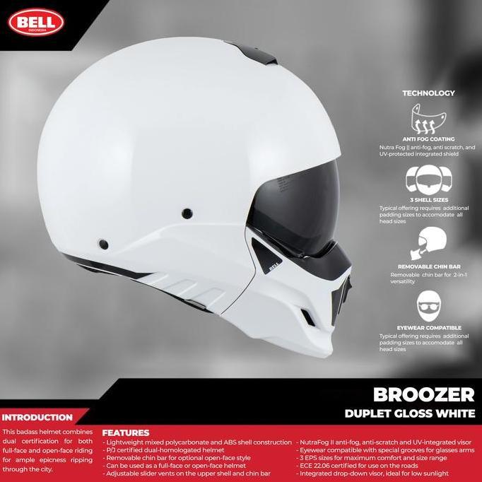 Helm Bell Broozer Duplet White Crossover