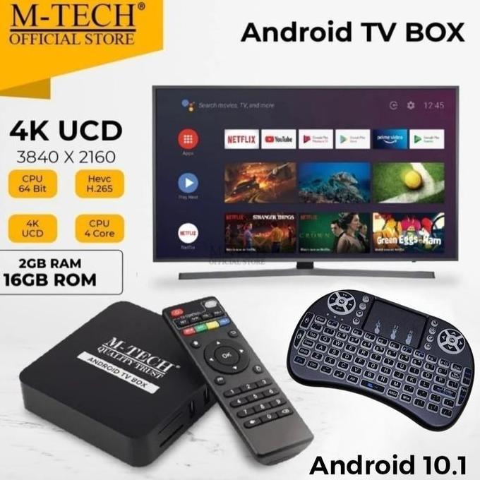 M-tech Android TV box Wifi Smart TV box
