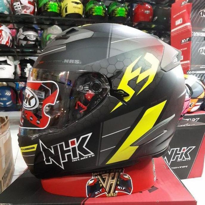 HELM NHK RX9 NHK RX9 #MOTIF BLACK YELLOW DOFF/ NHK RX9 DOUBLE