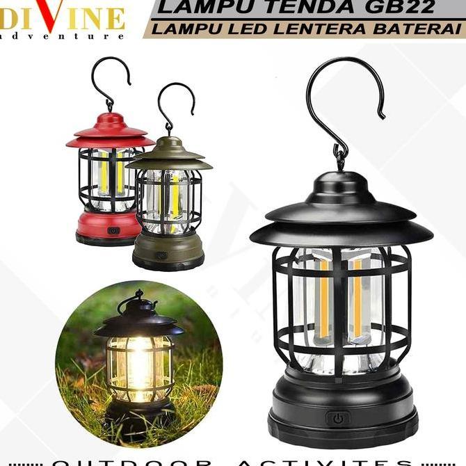Diskon Lampu Tenda Camping Gb22 Type Baterai Lampu Tenda Led Cob Lampu Emergency Gb-22 Baterai Aa