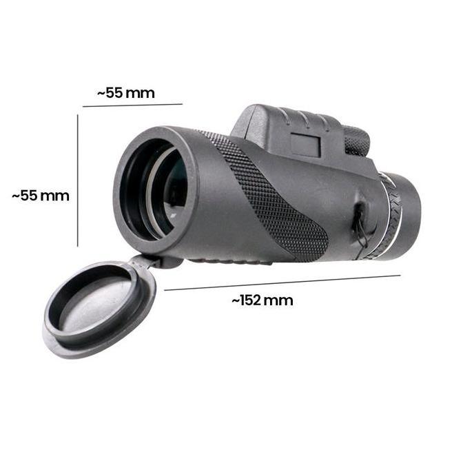 Terjangkau Teropong Monocular Monokular Smartphone 40X60 Jarak Pandang 1500/9500M