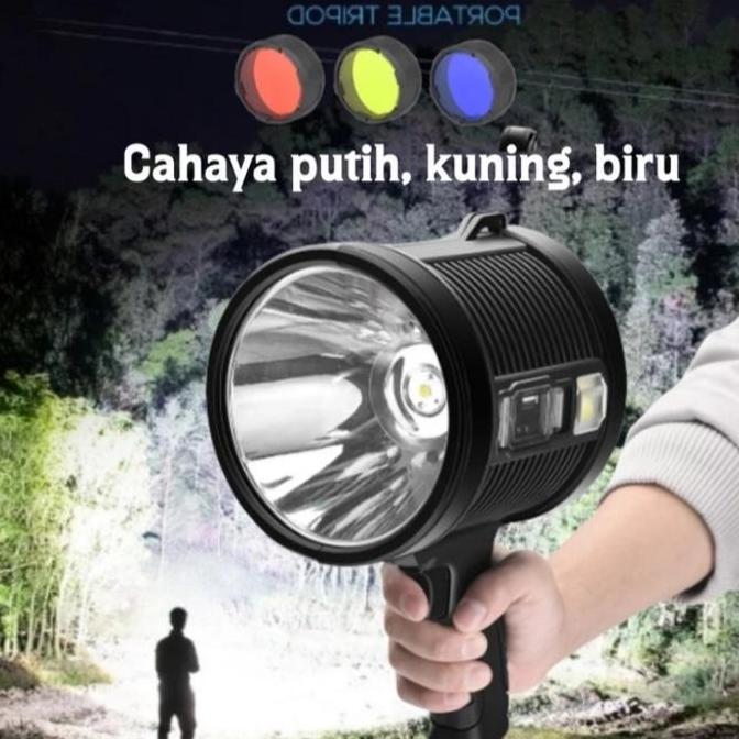 Diskon Senter Sorot Berburu Senter Tembak Camping Charger Superterang W5113