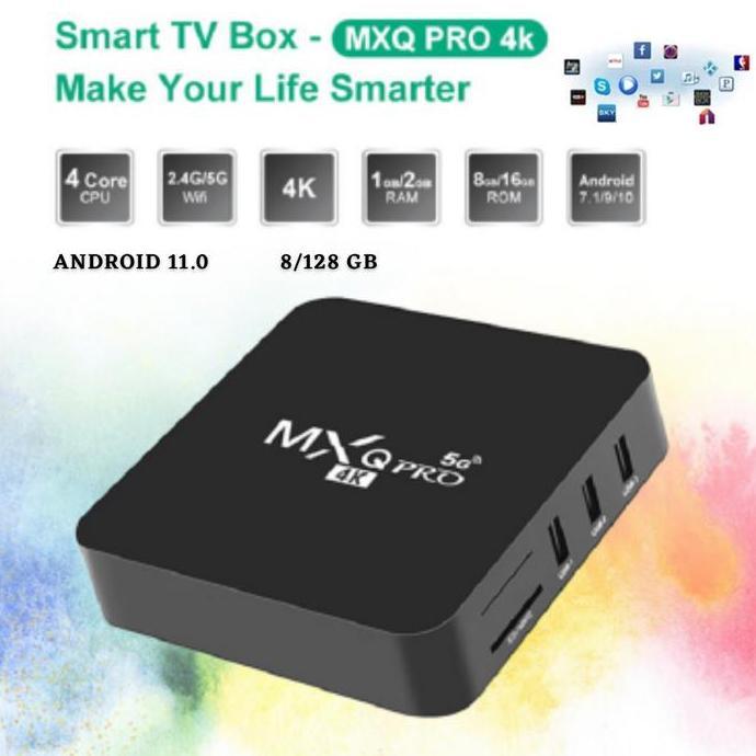 Android TV Box - MXQ Pro 5G 4k 8gb/128gb