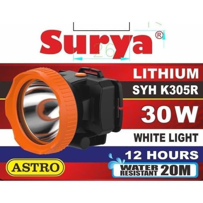 Diskon Senter Kepala Surya Syh 305R Surya Astro 30 Watt