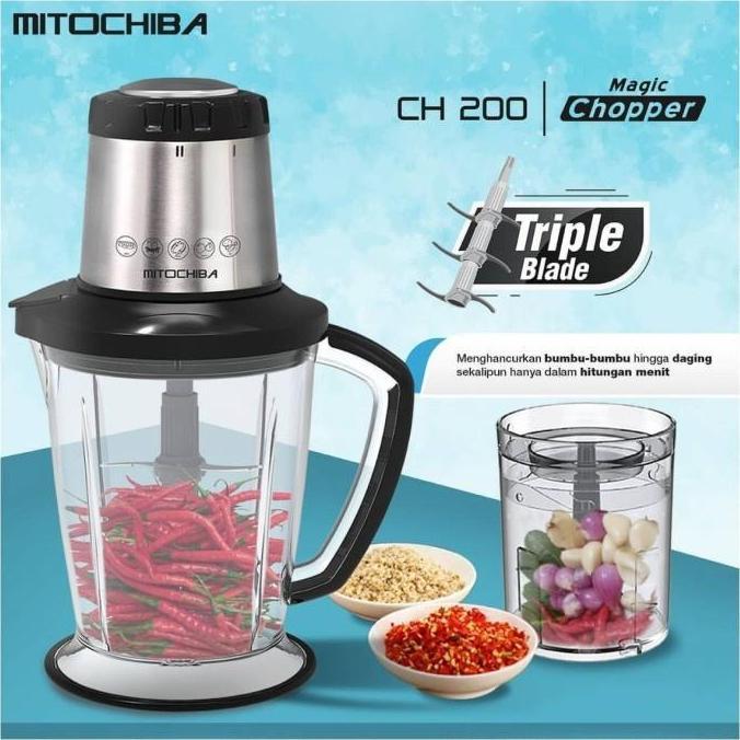 Mitochiba CH-200 Food Chopper Pencacah Makanan Pisau Stainless Minuman