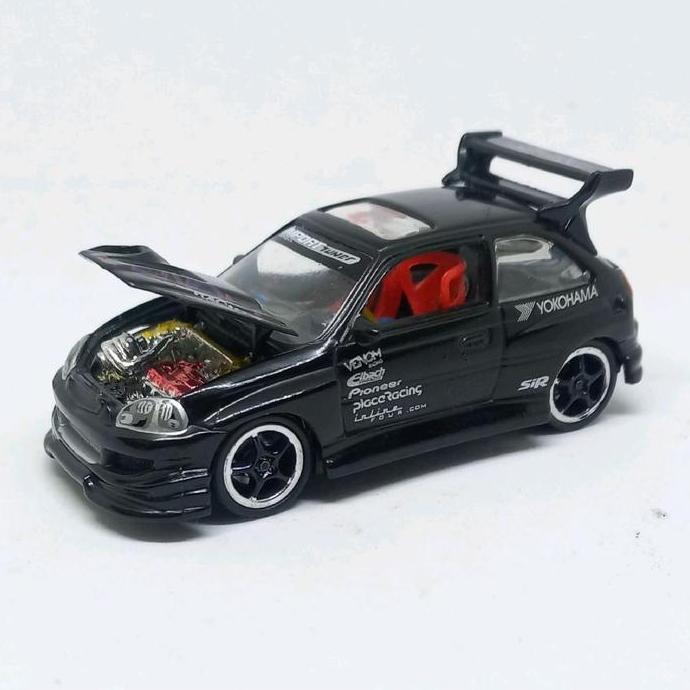 muscle machines 00 honda civic hb import tuner loose diecast 1/64 (s)
