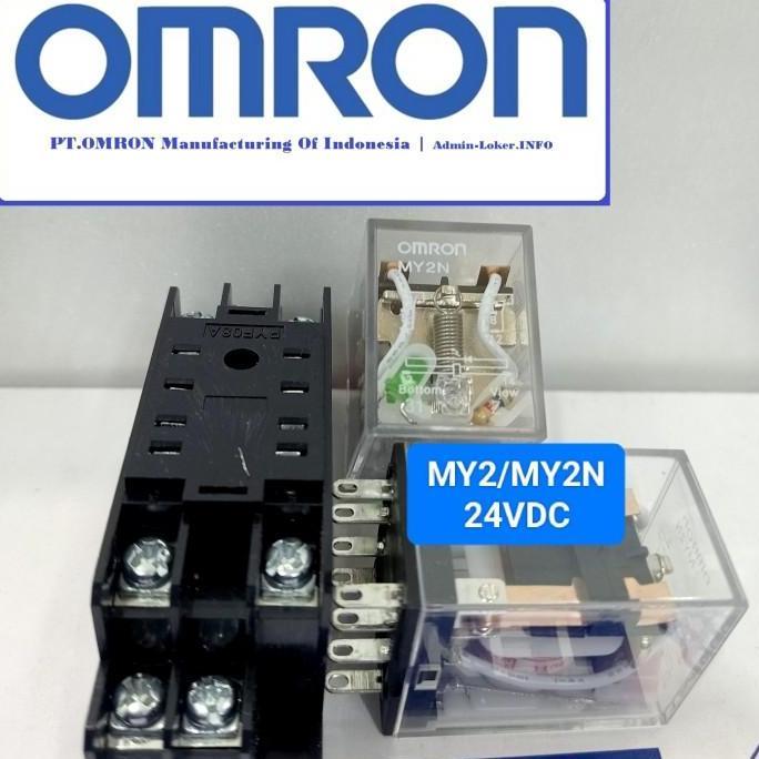 relay Omron original my2n my2 24vdc 8kaki set socket/relay Omron/relay my2n original TERBATAS