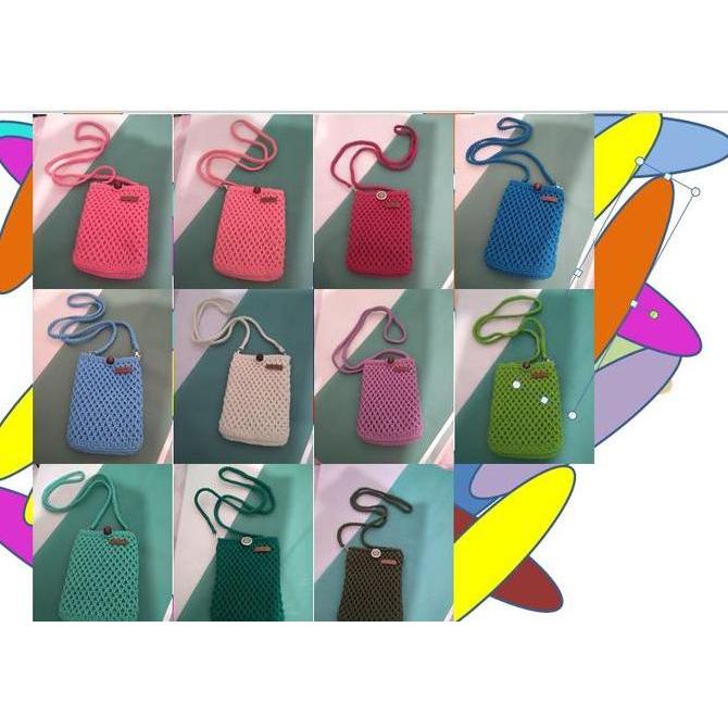 sling bag rajut handmade / tas rajut selempang / tas rajut handmade