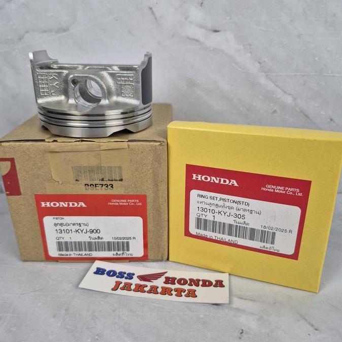 SPAREPART CBR 250 R : (13101-KYJ-900 + 13010-KYJ-305) PISTON + RING UKURAN STANDAR CBR 250 R KYJ CBU