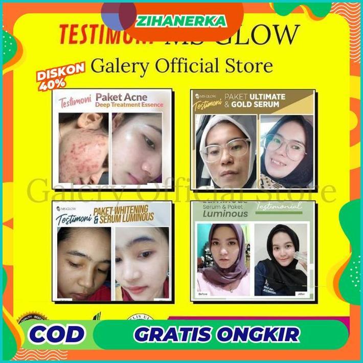 He13 Ms Glow Original Paket Whitening Krim Cream Pagi Perawatan Pemutih Wajah Remaja Wanita Skincare