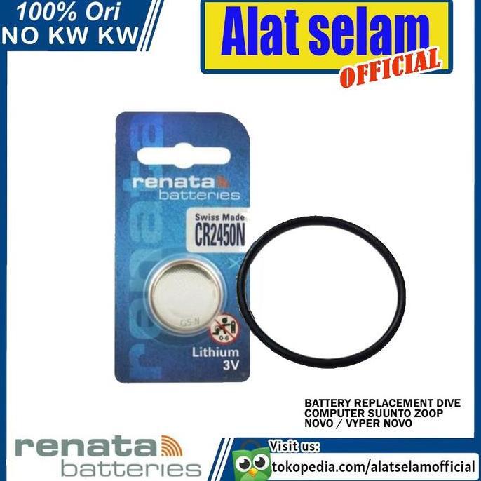 Promo Battery Replacement Kit Oring Dive Computer Suunto Zoop Novo / Vyper Novo Baterai Lithium Rena