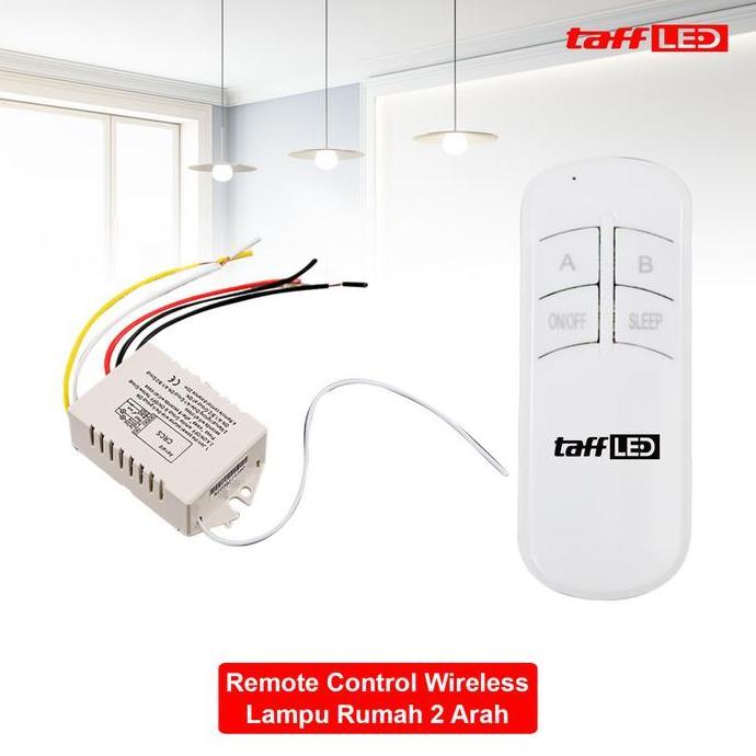 Saklar Remote Control Wireless Lampu Rumah 2 Arah Plastik