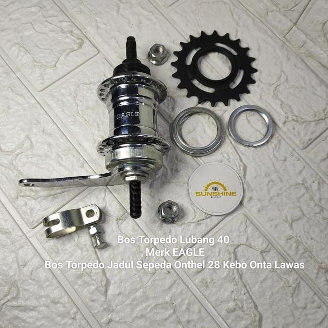 Promo Hub Nap Bos Roda Belakang Torpedo Lubang 40H Terpedo Sepeda Onthel 28 Ontel Vintage Jadul Komp