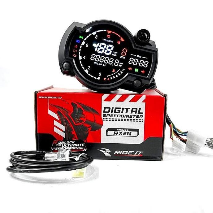 SPEEDOMETER KOSO RX2N DIGITAL CB SPIDO SPEDOMETER SPIDOMETER KOSO RX2 N ORIGINAL DAN TERPERCAYA