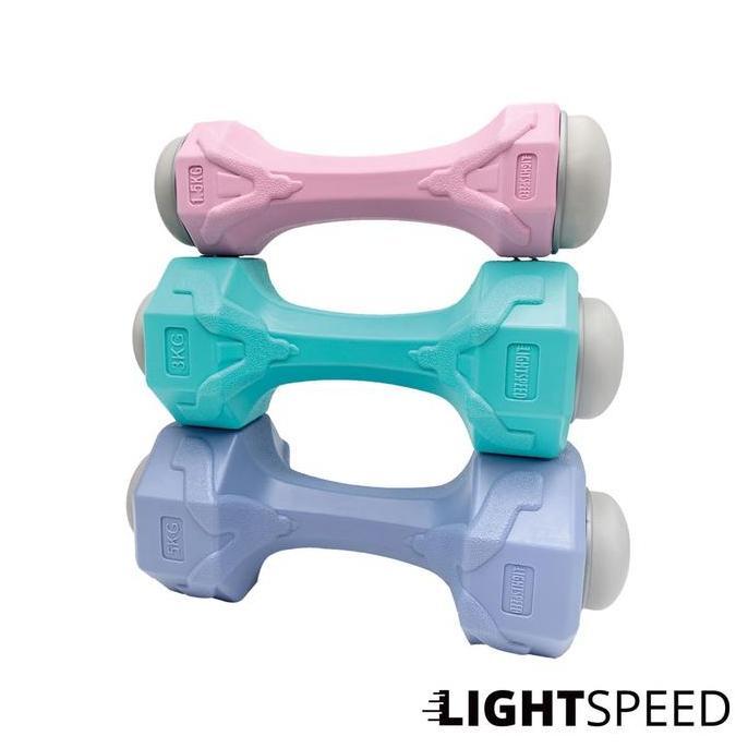 LIGHTSPEED Dumbell 5Kg, 3Kg, Dan 1,5Kg / Barbel Mini / Barbel Wanita