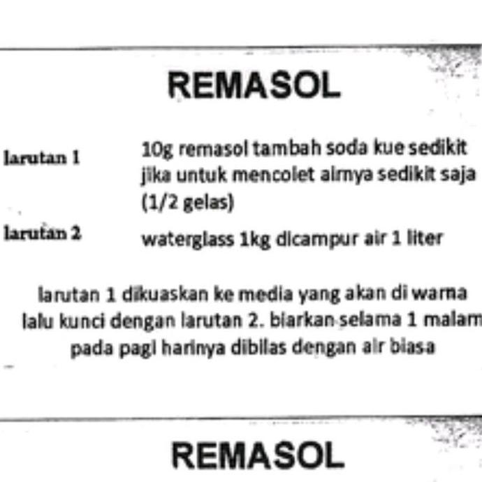 New- Remasol pewarna batik tie dye shibori