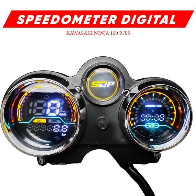 SPEEDOMETER DIGITAL NINJA 150 R/SS INDIKATOR LENGKAP PNP CUSTOM MOTOR ORIGINAL DAN TERPERCAYA